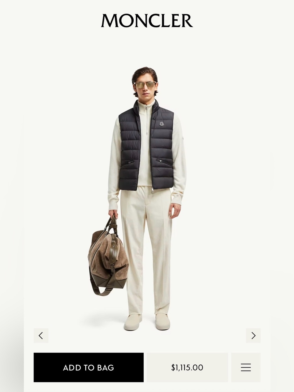NWT Moncler Lechtal Down Vest